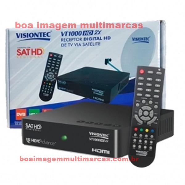 Imagem de Nova Antena Parabólica 60cm +2 Receptor Digital SatHd Visiontec VT1000
