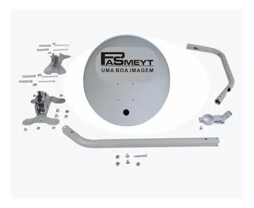 Imagem de Nova Antena Parabólica Completa 60cm Com Lnbf De 4 Saídas