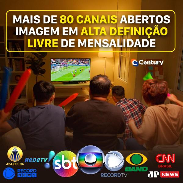 Imagem de Nova Antena Parabólica Ku Century Completa Midia Box B7 5g