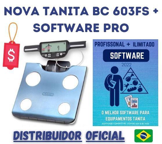 Imagem de Nova Balança de Bioimpedância Tanita BC 603FS + Software Original Tanita PRO KIT PROMOCIONAL