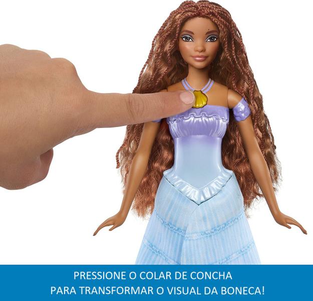 Imagem de Nova Boneca Ariel Princesa Disney Filme Pequena Sereia 30Cm