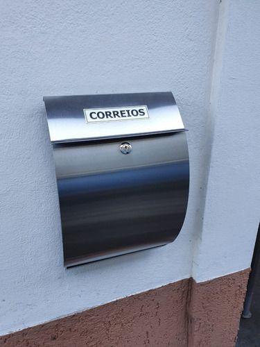 Imagem de Nova Caixa De Correio Inox Arqueada Escovada - Top