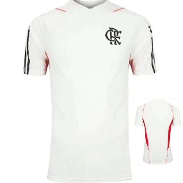 Imagem de Nova Camisa Flamengo Treino Branca Torcedor Masculina 2023 / 2024