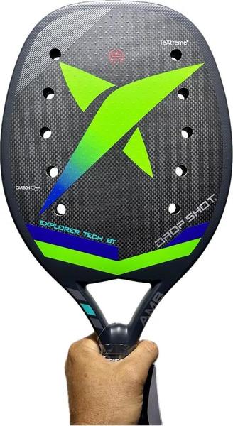 Imagem de Nova Raquete Beach Tennis Drop Shot Explorer Tech Carbono 3k