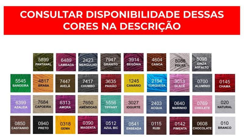 Imagem de Novelo Lã Mollet circulo 40g 500 Tex cores a escolha