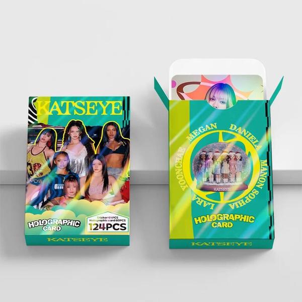Novo Álbum Kpop Idol KATSEYE: Conjunto De 124 Photocards Laser HD