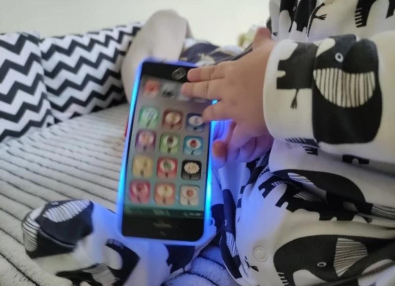 Imagem de Novo Brinquedo Musical Celular Infantil Recarregável Luz Led