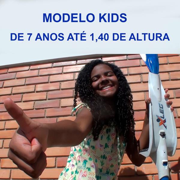 Imagem de Novo Brinquedo Perna De Pau Do Futuro Xleg Infantil Laranja + Acessórios