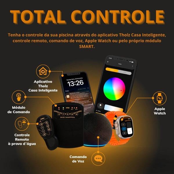 Imagem de Novo Controlador de Iluminação LED Piscina Basic Smart Pool - Tholz