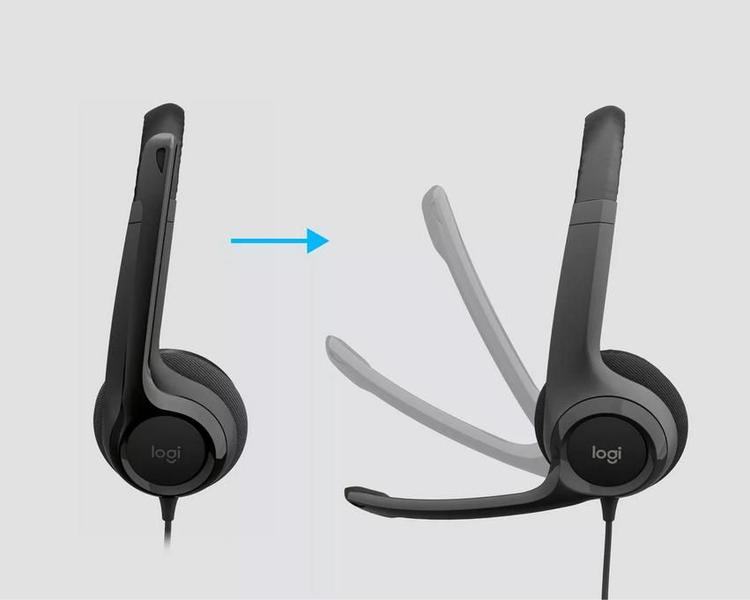 Imagem de Novo Headset com fio USB Logitech H390 Preto