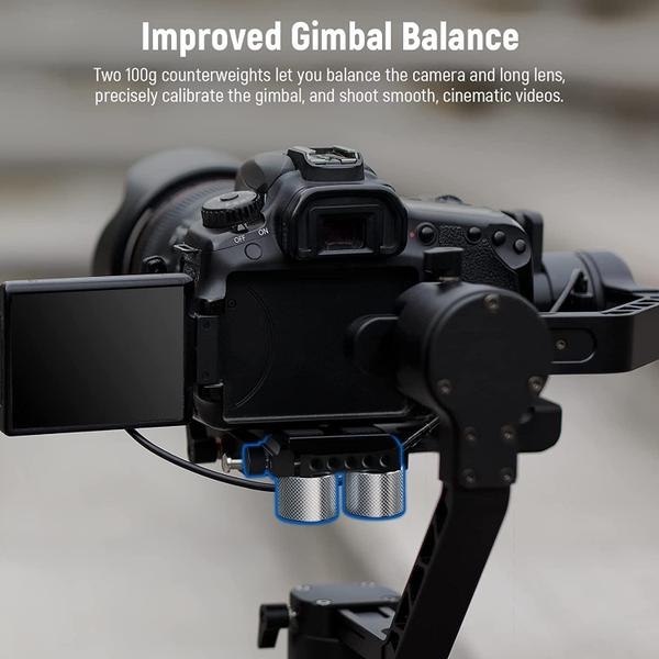 Novo kit de contrapesos e grampos de cardan para DJI e ZHIYUN - Neewer Imagem de Novo kit de contrapesos e grampos de cardan para DJI e ZHIYUN
