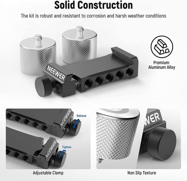 Novo kit de contrapesos e grampos de cardan para DJI e ZHIYUN - Neewer Imagem de Novo kit de contrapesos e grampos de cardan para DJI e ZHIYUN