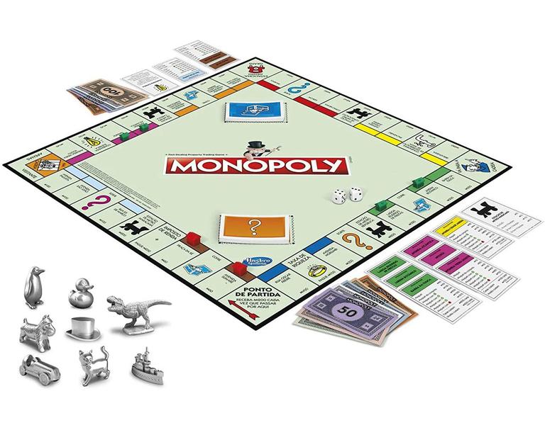 Imagem de Novo Monopoly Jogo De Mesa Dado Tabuleiro Clássico Original 