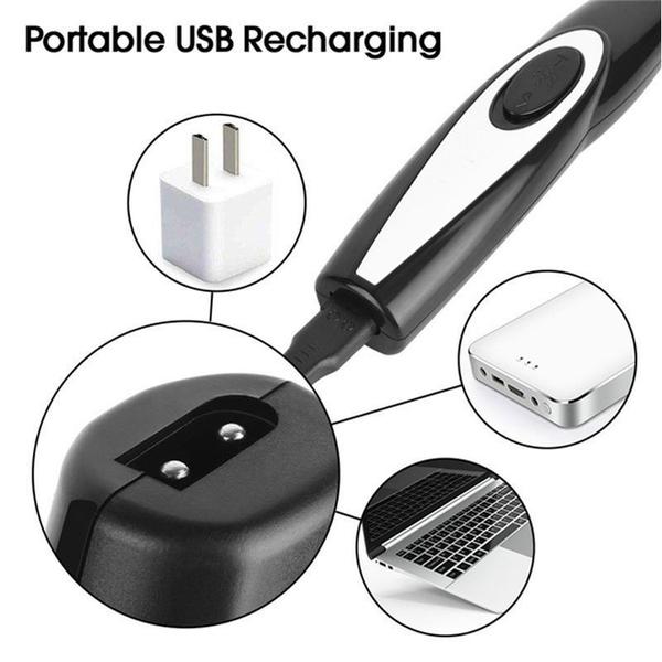 Imagem de Novo usb recarregável pet aparador de pêlos para cães gatos pet clipper cabelo grooming kit gatos animais de estimação p