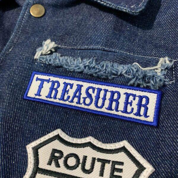 Imagem de NT0515T02 Treasurer Patch Bordado Termo Adesivo ou Costura