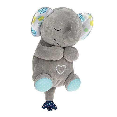 Imagem de Nuby Lifelike Animated Sleeping Elephant com 8 canções de ninar suaves e 4 ruídos brancos calmantes, 30 minutos sem parar