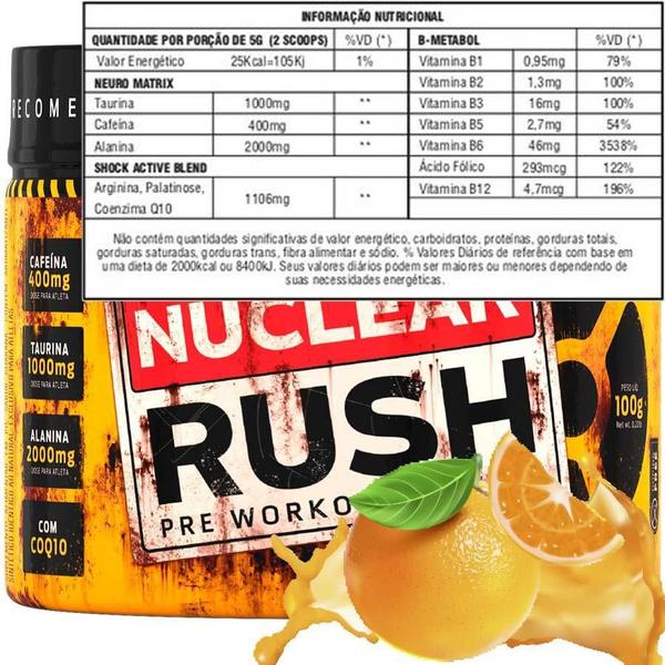 Imagem de Nuclear Rush Pré Treino Power 100G Bodyaction Sabor Laranja