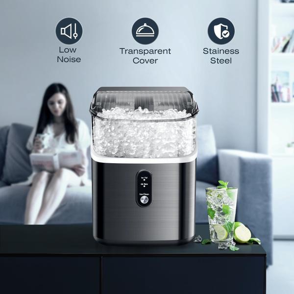 Imagem de Nugget Ice Maker Xbeauty até 16 kg/dia, autolimpante, preta