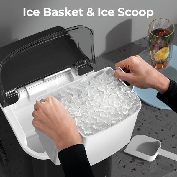 Imagem de Nugget Ice Maker ZAFRO Countertop 35,5 kg/24 horas preta