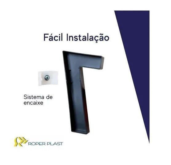 Imagem de Numero Residencial e Comercial 20cm Nº4 Cromado UV