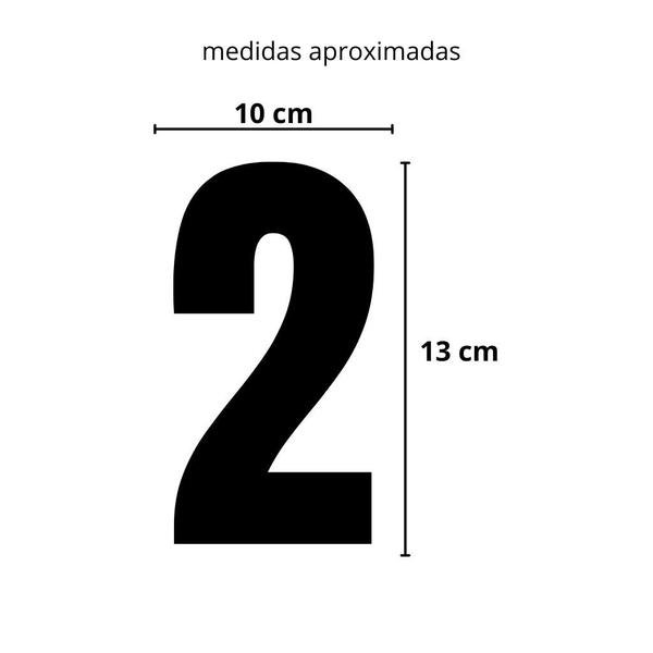 Imagem de Número Residencial Escovado 125mm - Numeral