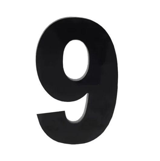Número Residencial Numeral N.9 12,5cm Imagem de Número Residencial Numeral N.9 12,5cm