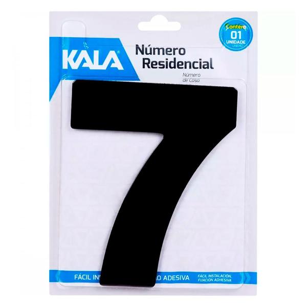 Imagem de Número Residencial Preto 12,5cm - Kala