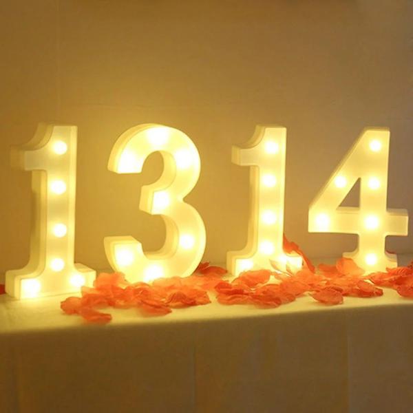 Imagem de Numeros Led Decoraçao Festa Eventos Comemoraçao Iluminaçao