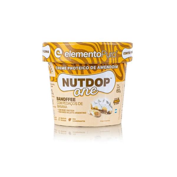 Imagem de Nutdop One Pasta de Amendoim (60g) - Sabor: Banoffee c/ Pedaços de Banana