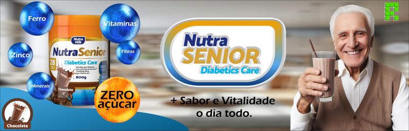 Imagem de Nutra Senior 50+ Diabetics Care 400g - 28 Vitaminas e Minerais - ZERO AÇÚCAR