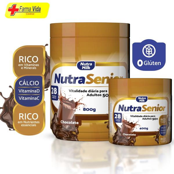 Imagem de Nutra Senior 50+ Suplemento Alimentar Completo rico em Vitaminas e Minerais - pote 400g