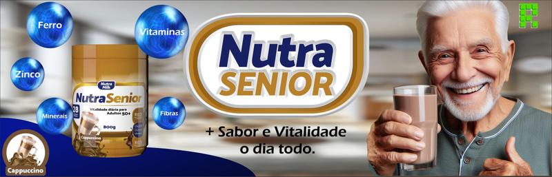 Imagem de Nutra Senior 50+ Suplemento Alimentar Completo rico em Vitaminas e Minerais - pote 400g