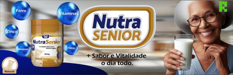 Imagem de Nutra Senior 50+ Suplemento Alimentar Completo rico em Vitaminas e Minerais - pote 400g