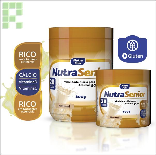 Imagem de Nutra Senior Adulto 50+ Complemento Alimentar 400g - 28 Vitaminas e Minerais