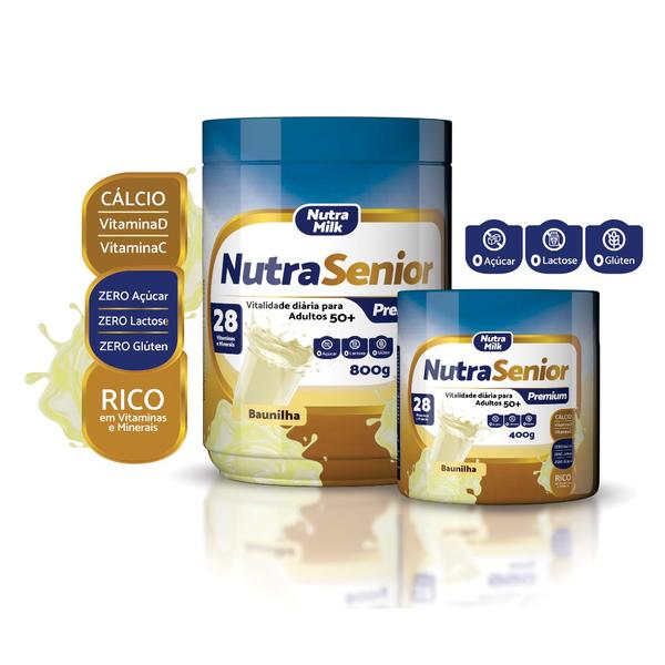 Imagem de Nutra Senior Premium 50+ Complemento Alimentar 800g 28 Vitaminas e Minerais