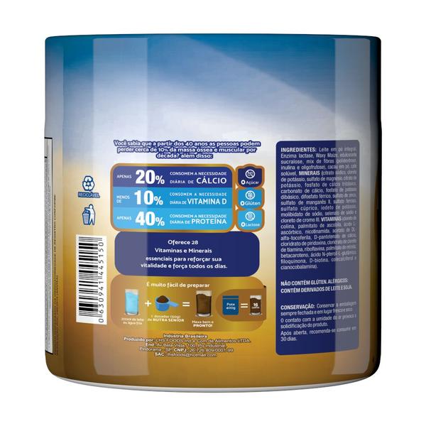 Nutra Senior PREMIUM Adulto 50+ Complemento Alimentar 400g - 28 Vitaminas e Minerais - NutraMilk Imagem de Nutra Senior PREMIUM Adulto 50+ Complemento Alimentar 400g - 28 Vitaminas e Minerais