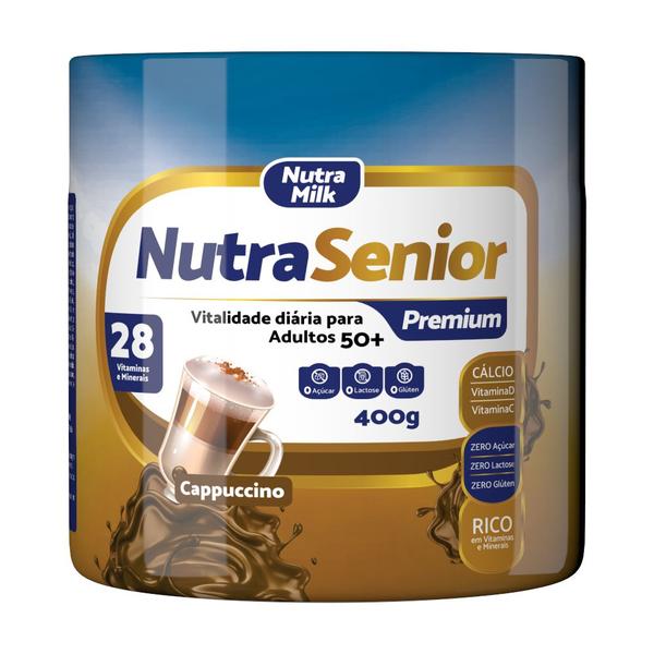 Nutra Senior PREMIUM Adulto 50+ Complemento Alimentar 400g - 28 Vitaminas e Minerais - NutraMilk Imagem de Nutra Senior PREMIUM Adulto 50+ Complemento Alimentar 400g - 28 Vitaminas e Minerais