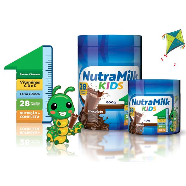 Imagem de NutraMilk Kids Complemento Alimentar Infantil 800g - 28 Vitaminas e Minerais