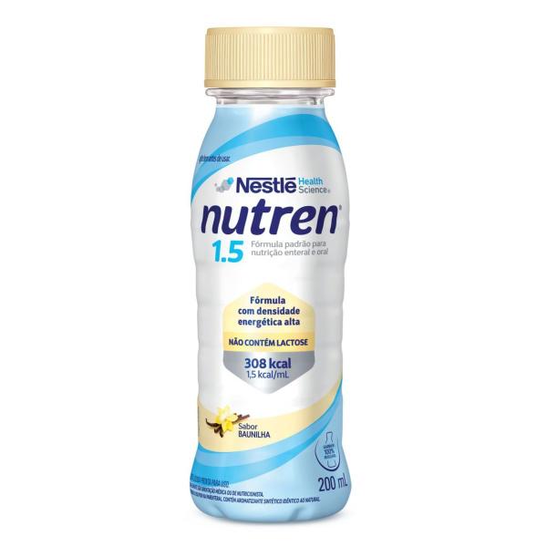 Imagem de Nutren 1.5 200ml Sabor Baunilha Nestlé Original Calorias Via Oral Alimentação Recuperação do Estado Nutricional