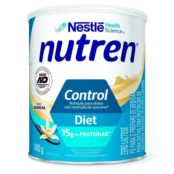 Nutren Control Diet Baunilha Complemento Alimentar 740g Imagem de Nutren Control Diet Baunilha Complemento Alimentar 740g