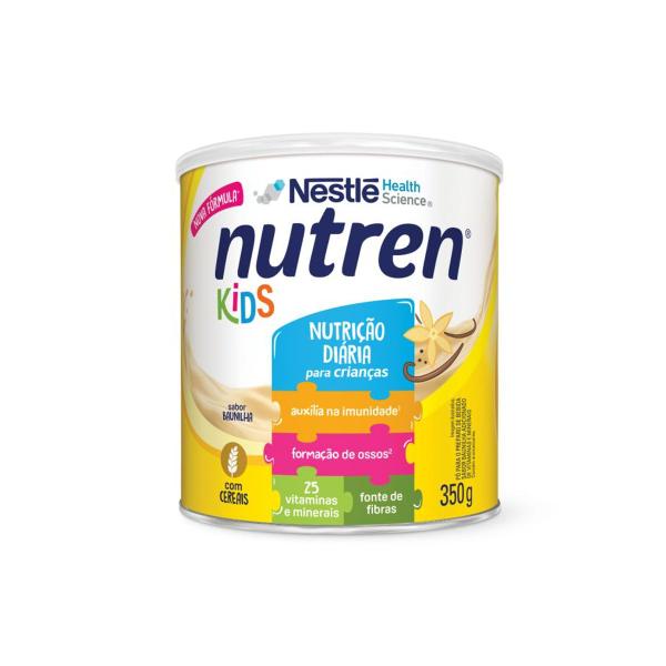 Nutren Kids Nutrição Diária Com Cereais Sabor Baunilha 350g Nestlé Imagem de Nutren Kids Nutrição Diária Com Cereais Sabor Baunilha 350g Nestlé