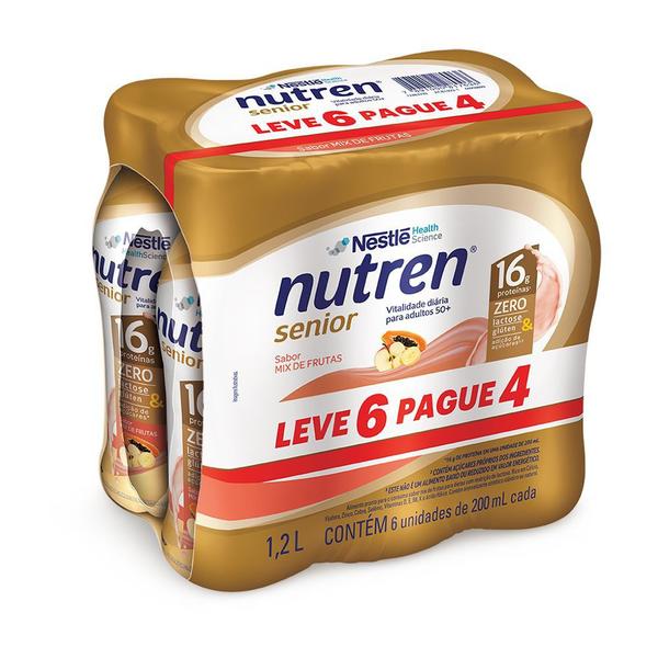 Nutren Senior Mix de Frutas Complemento Alimentar 200ml cada Leve 6 Pague 4 Imagem de Nutren Senior Mix de Frutas Complemento Alimentar 200ml cada Leve 6 Pague 4