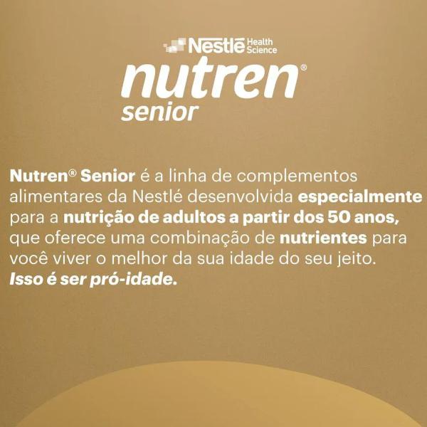 Nutren Senior Nutrição Diária Adultos 50+ Sabor Chocolate 370g Nestlé Imagem de Nutren Senior Nutrição Diária Adultos 50+ Sabor Chocolate 370g Nestlé