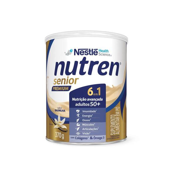 Imagem de Nutren Senior Premium 6 Em 1 Nutrição Avançada Adultos 50+ Sabor Baunilha 370g Nestlé