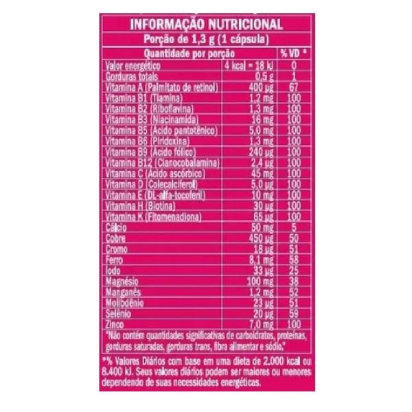 Imagem de Nutri Mulher Multivitaminico A Z Feminino 60 Cáps Equaliv