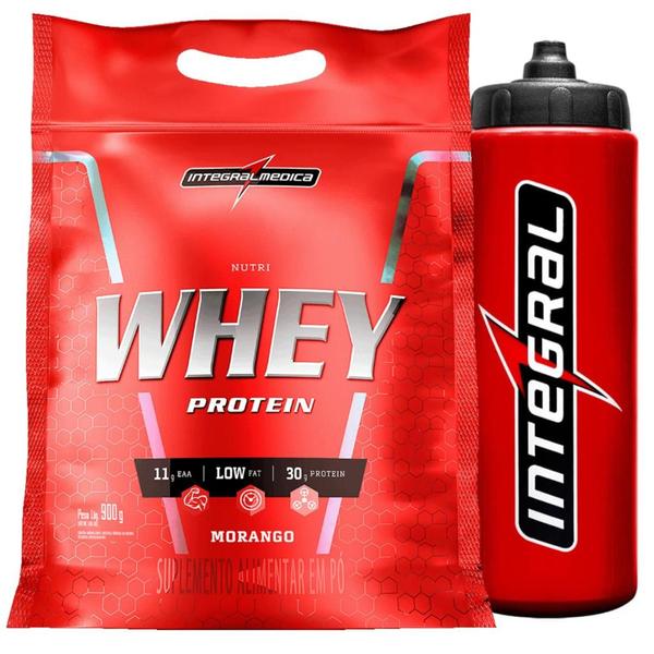 Imagem de Nutri Whey Protein 907g Refil + Squeeze Integralmedica