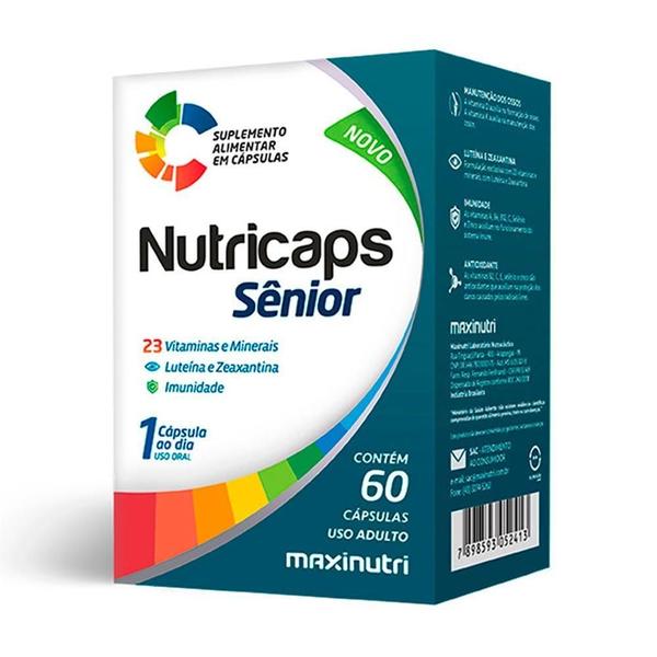 Imagem de Nutricaps Senior 23 Vitaminas E Minerais 60 Caps Maxinutri