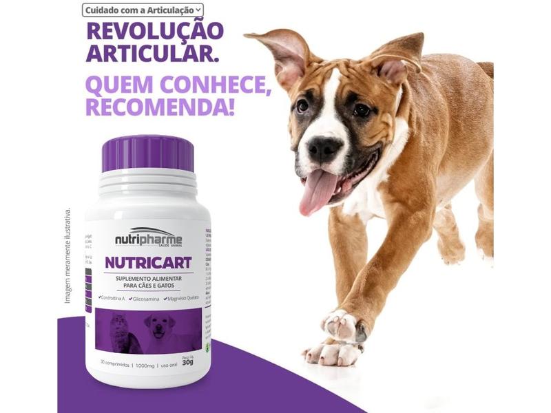 Imagem de Nutricart 1000mg 30 Comprimidos - Nutripharme - 2 Unidades