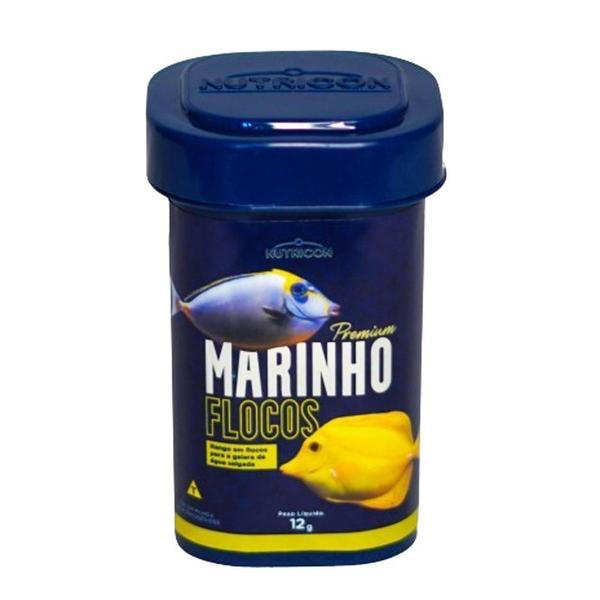 Imagem de Nutricon Ração Para Peixe Marinho Flocos 12g