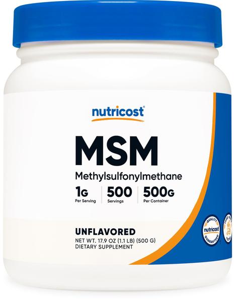 Imagem de Nutricost Pure MSM Pó 500 Gramas (Metilsulfonilmetano)